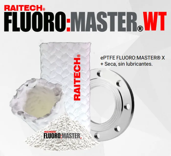 FLUOROMASTER WT — Cinta Tejida de PTFE virgen